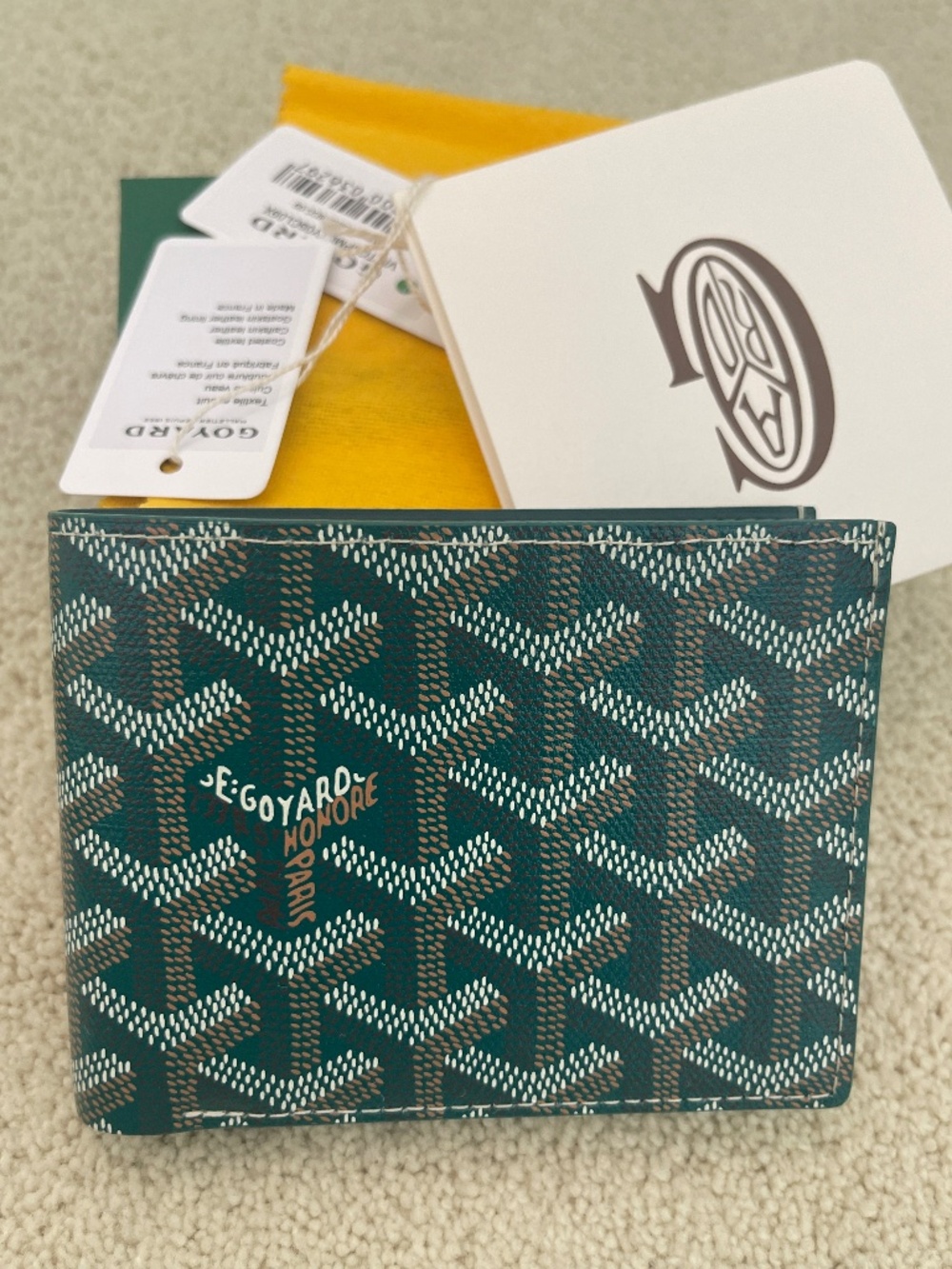 New Goyard Green Wallet